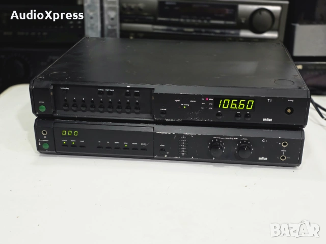 📻 Braun T1 – немски FM тунер от серията Atelier, снимка 6 - Ресийвъри, усилватели, смесителни пултове - 53641937