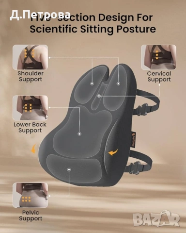 ProtoArc Ергономична възглавница за кръста – мемори пяна, снимка 4 - Други - 53700019