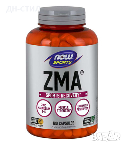 Цинк,магнезий,витамин Б6 NOW ZMA Sports Recovery / 180 Caps, снимка 1 - Хранителни добавки - 45026597