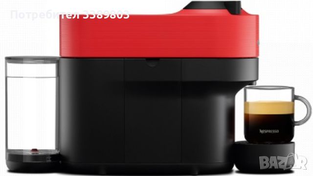 Кафемашина с капсули Nespresso VERTUO POP RED GCV2 XE , снимка 3 - Кафемашини - 46184605