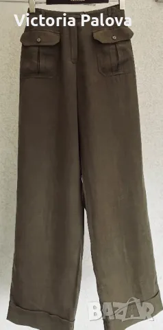 Модерен ленен панталон TRISET, снимка 11 - Панталони - 49810990