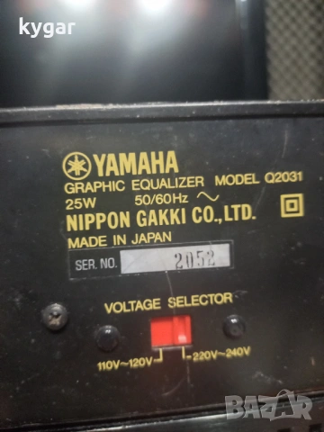 YAMAXA graphic equalizer model Q2031, снимка 4 - Еквалайзери - 54021324