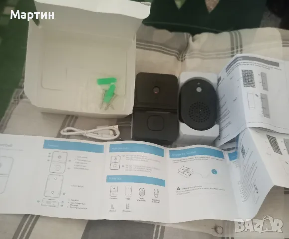 Безжичен Видео Звънец с Двупосочно Аудио, HD Нощно Виждане, USB зареждане с акумулаторна батерия , снимка 3 - Други стоки за дома - 48439836