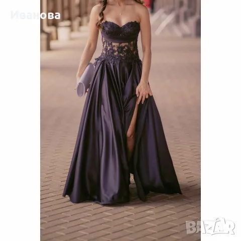 Черни токчета с каишка на глезена. Сребристо. Фина платформа, снимка 12 - Дамски обувки на ток - 49883974