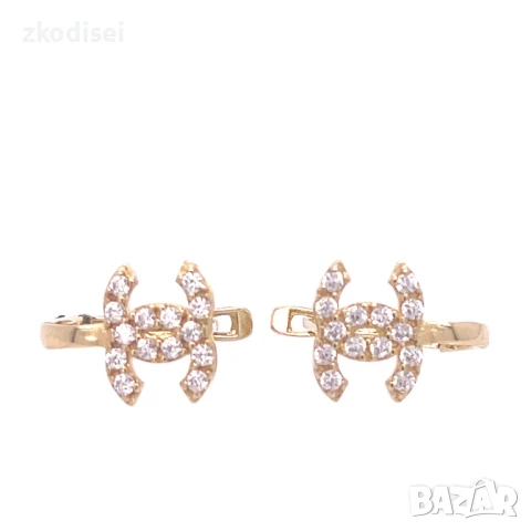 Златни обеци 1,12гр. 14кр. проба:585 модел:33067-6, снимка 1