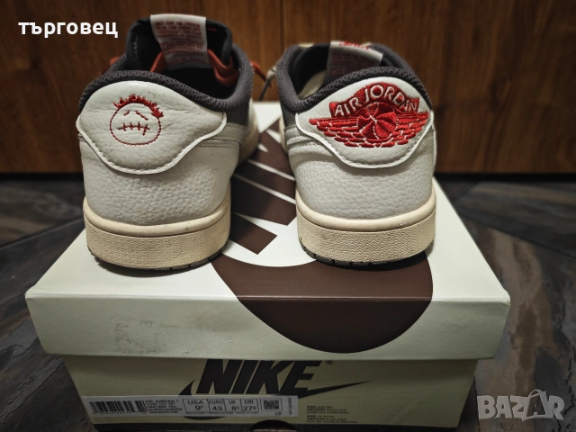 Nike air Jordan 1 x Travis Scott, снимка 5 - Ежедневни обувки - 53978277