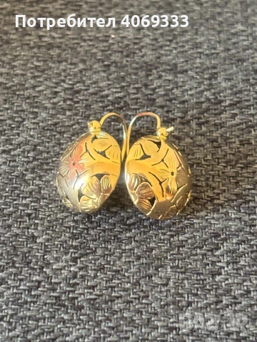Златни Български обеци 2.71гр 14к, снимка 1