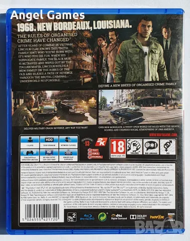 Mafia 3 III PS4 Playstation 4 Плейстейшън 5 PS5 PS диск с игра стрелба, снимка 2 - Игри за PlayStation - 48275865