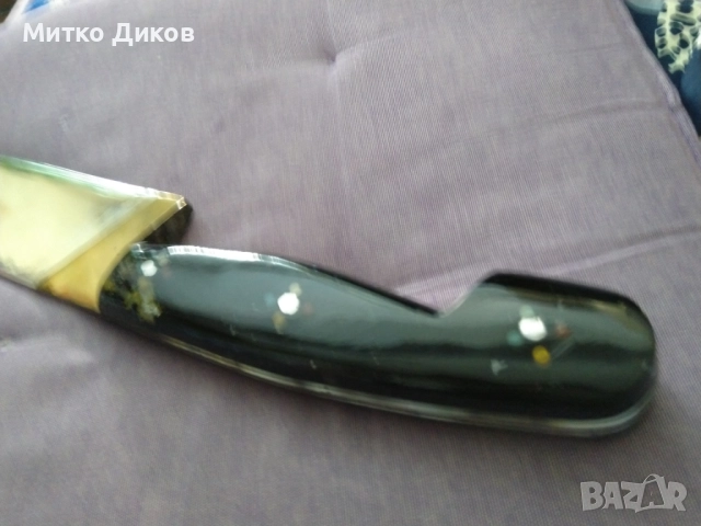 Дълъг ловен нож каракулак нов гравиран маркиран дълъг 605мм острие 417мм на 60мм месингов обков, снимка 16 - Ножове - 51723162