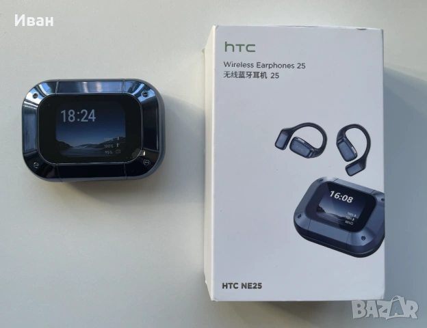 HTC NE25 безжични слушалки – нови, AI превод, LCD, снимка 2 - Слушалки и портативни колонки - 54022837