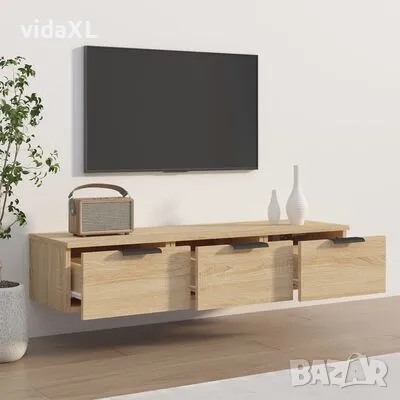 vidaXL Стенен шкаф, дъб сонома, 102x30x20см, инженерно дърво(SKU:811406), снимка 3 - Шкафове - 49524902