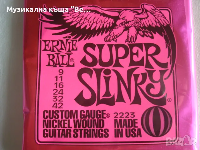 Струни за 6 струнна електрическа китара 9-42 Super Slinky 
