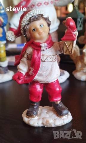 Сет от ретро фигури за коледна украса, снимка 2 - Декорация за дома - 52499606