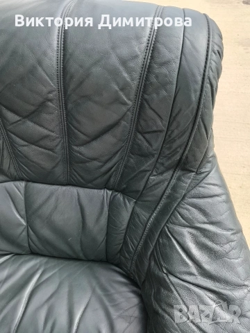 Ъглов диван - Естествена кожа , снимка 9 - Дивани и мека мебел - 53851796