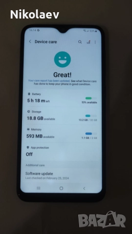 Samsung A10 2gb/32gb отличен, снимка 6 - Samsung - 52914941