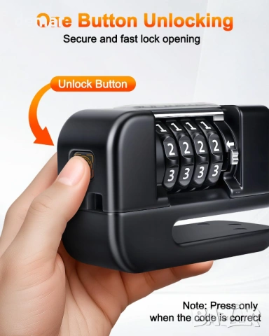 Заключване за дискова спирачка за мотоциклет, 4-цифрен код, алуминиева сплав, снимка 4 - Аксесоари и консумативи - 53429969