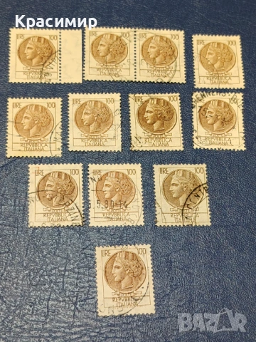 Винтидж ПОЩЕНСКИ марки Италия , снимка 6 - Филателия - 53115333