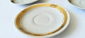 Български порцелан чинии от 1966г. с позлата, снимка 6