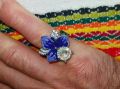 Дамски флорален пръстен, снимка 11