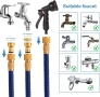 Разтегателен градински маркуч 15 м с пистолет – 7 функции, снимка 2