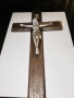 Старинен посребрен немски католически стенен кръст – Franz Fengler, Breslau (1890–1925), снимка 2