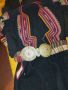 Автентична сърмена кюстендилска сая със сърмен колан и пафти, снимка 1