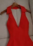 Нова дамска рокля без ръкави с халтер деколте и V-образно изрязване., снимка 8