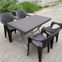 Градински комплект маса с 4 стола, снимка 5