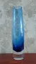 Стъклена ваза-кобалтово-синьо. , снимка 1