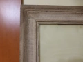 Стара дървена рамка за картина със стъкло 1940 г, снимка 2