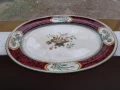 Невероятен стар поднос англ. порцелан на Minton от 1878 г., снимка 1