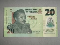 Банкнота - Нигерия - 20 найра UNC | 2022г., снимка 1