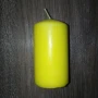 Жълта цилиндрична свещ, снимка 3
