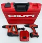 Hilti TE 4-A22 Акумулаторен перфоратор и Hilti SFH 22-A Трискоростен ударен винтоверт , снимка 1
