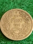 Монета 1 песо 1933г. Чили рядка за КОЛЕКЦИЯ 53151, снимка 1