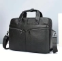 Мъжка елегантна офис чанта за лаптоп 15”/Бизнес куфарче от естест. кожа!, снимка 2