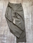 Нов елегантен кожен кожа панталон висока талия Zara zara Зара Р, снимка 3