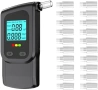 Нов Професионален дрегер с двоен сензор LCD дисплей 30 мундщука кола алкохол, снимка 1