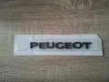 черен надпис Пежо Peugeot нов стил, снимка 1