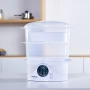 Уред за готвене на пара Taurus Salutecook 800W, 6 л, таймер 60 мин, 2 съда за готвене, снимка 4