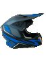 Кросова каска, S/M, карбон със синьо, Шлем за кросов мотор, снимка 4