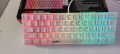 Геймърска клавиатура HYSJ V700 RGB бяла, снимка 1 - Клавиатури и мишки - 45768051