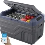 Alpicool NL30 хладилна кутия 30L с фризер Bluetooth 12V 24V 220V компресорен авто хладилник, снимка 1
