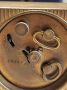 Стар Механичен Швейцарски Часовник Будилник Кожена Кутия, снимка 7
