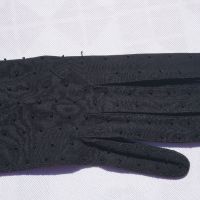 Vintage Дълги Ръкавици от Двойно Тъкан Памук Made In British Colony Of Hong Kong Размер S, снимка 2 - Ръкавици - 45472555