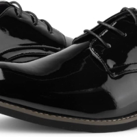 Мъжки лачени обувки класически модни Оксфорд, черни, размер 42, снимка 2 - Официални обувки - 45070782