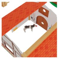 Голяма дървена къща с животни PLAYTIVE Дървена ферма, снимка 6 - Образователни игри - 45301529