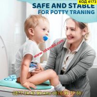 Детска тоалетна седалка адаптер с нехлъзгаща се гумена повърхност, сгъваема модел Бухалче - КОД 4173, снимка 10 - За банята - 45525156