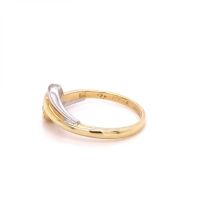 Златен дамски пръстен с диамант 4,73гр. размер:60 14кр. проба:585 модел:21204-1, снимка 3 - Пръстени - 45201031