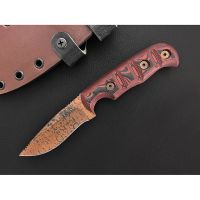 Нож Dawson Deep Notch с острие Arizona Copper, в цвят red/black - 8,25 см, снимка 1 - Ножове - 45240130